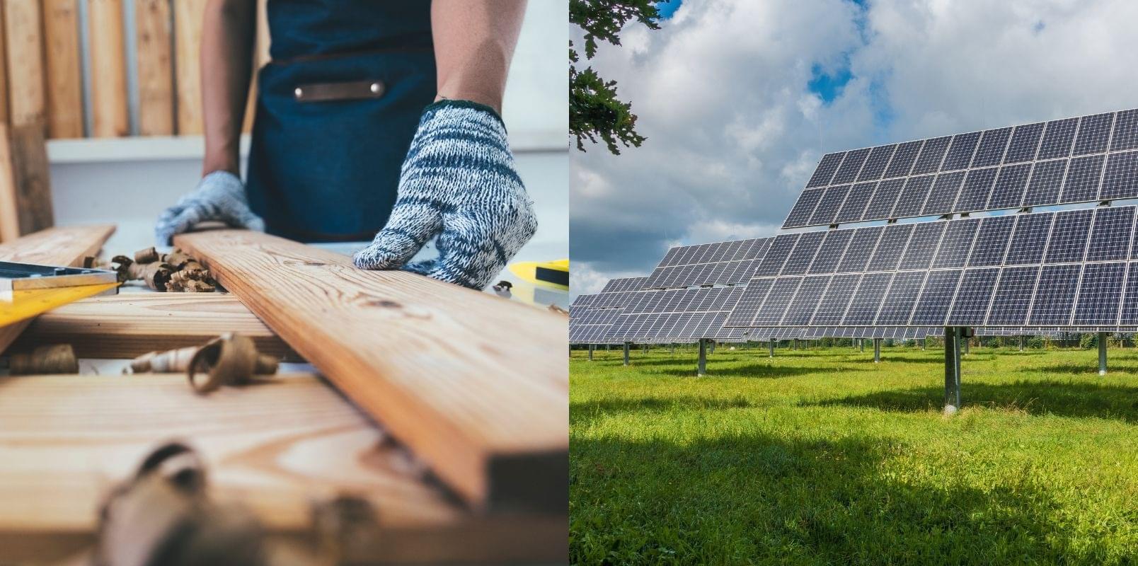 woodworking and solar power projects
